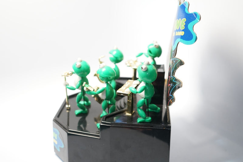 Vintage 1989 Green Machine Frog Band Toy with Working Lights, Sound-Activated Features