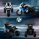 6V Licensed BMW S1000RR Blue Kids Three-Wheel Ride-On Motorcycle with Headlight