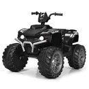 Battery-Powered Electric Kids ATV with LED Lights - 12V High & Low - Black