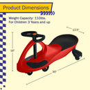 Twist & Go Red Wiggle Car for Kids 3+