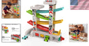 Toddler-Friendly Race Track Toy Set with 3-Car Garage for Ages 18 Months and Up