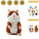 Interactive Talking Hamster Plush Toy - Entertaining Companion for Children, 5.7 x 3 inches