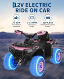 12V Electric Kids Off-Road ATV with Remote Control, MP3 Player, and LED Flag