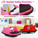 360° Spin Bumper Car for Kids with Remote Control - Pink 12V Ride-On Toy