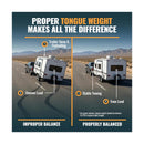 TowPilot Trailer Tongue Weight Scale - 2200 lb Capacity, Trailer Tongue Scale...