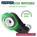 Set of 2 12V 40000RPM Gearbox Motors for Kids Ride-On Cars