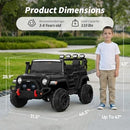 Dual Seat Electric Ride-On Car for Children Aged 3-8, 12V Power, EVA Wheels, Exciting Adventures