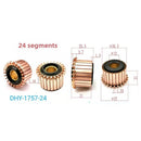 30.5x12x21mm 24-Segment Hook Mount Commutator for Small Motor Applications