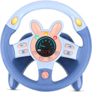 Interactive Musical Steering Wheel Toy for Kids - Blue