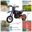 High-Speed 24V Electric Dirt Bike for Kids with Leather Seat
