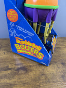 1995 ERTL Motorized Bumble Ball Bolters Toy - Yellow and Orange