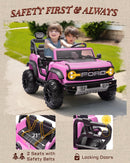 24V Ford Bronco Raptor Ride-On Toy for Big Kids - 2-Seater Fun