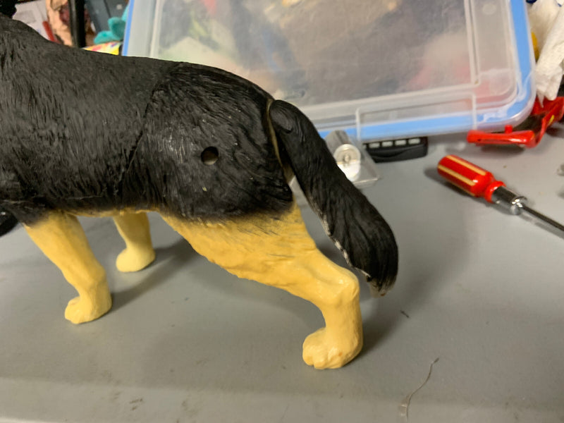 Battery-Operated Rubber and Plastic Wolf Toy