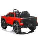 Red 12V Ride-On Car for Kids with Remote Control and 4-Wheel Shock Absorption, Ideal for Ages 3-6