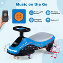 Flashing Wheel Ride-On Car with Front Light and Music Speaker for Kids 3+