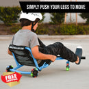 EzyRoller Classic Ride-On Toy with LED Wheels for Kids Ages 3-12, Supports Up to 154 lbs