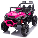 24V 400W Kids Electric UTV with Remote Control, 4-Wheel Suspension, Bluetooth, and MP3 LED Features