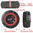Set of 2 - 9.8" PU Solid EVA Foam Tires for Power Wheels, 1.2cm Thickness