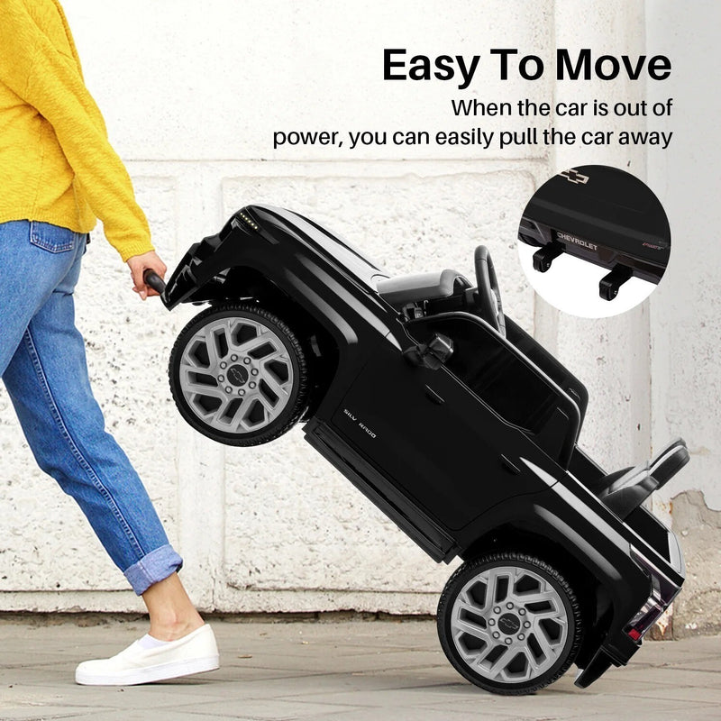 Electric Ride-On Chevrolet Silverado Truck for Kids with Remote Control