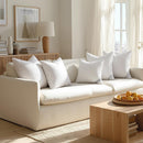 Set of 4 Decorative 18x18 Pillow Inserts with Down Alternative Filling