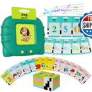 Aullsaty Interactive Bilingual Flash Cards for 250 Sight Words in English and Spanish