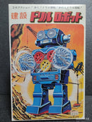 Vintage Horikawa Battery-Operated Drill Robot from the 1970s in Original Box
