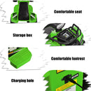 Honeyjoy 6V Electric Quad ATV for Kids with MP3 and LED Lights in Green