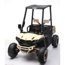 24V 4WD Dual-Seater Kids Golf Cart with Remote Control, Sunshade, and LED Lights