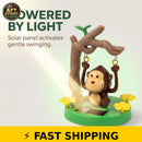 Tustao Adorable Solar-Powered Dancing Monkey Figure for Dashboard Decor