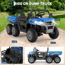 Electric Blue 2-Seater Dump Truck for Kids - 24V Ride On Vehicle