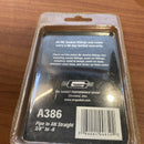 3/8" NPT to -6 AN Straight Fitting by Mr Gasket A386 Shadow Series