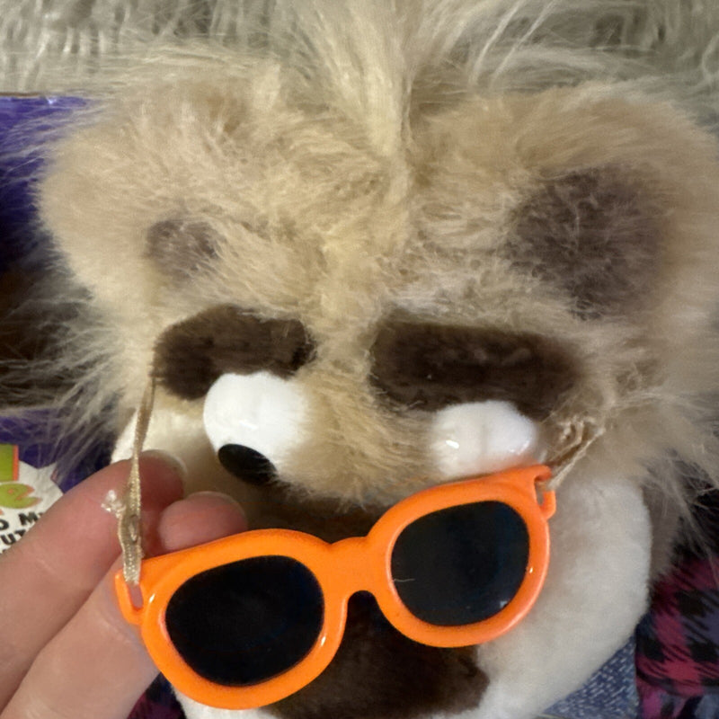 Rare 1997 Working Talking Bubba Teddy Bear in Overalls with 3D Features