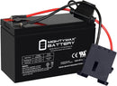 12V Power Wheels Ride-On Toy 9Ah Battery and Harness Replacement Kit
