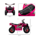 6V Pink Ride-On Car for Toddlers with Forward and Reverse Functionality and Durable Wheels