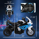 6V Licensed BMW S1000RR Blue Kids Three-Wheel Ride-On Motorcycle with Headlight