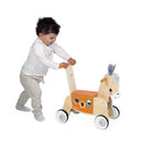 Janod Wooden Donkey Ride-on Toy with Shape Sorting Feature
