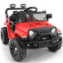 Electric Ride-On Car for Kids, 12V with Remote Control and LED Lights, Red