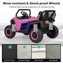 12V Dual-Seater Electric UTV Ride-On for Kids with Suspension, Lights, and Music