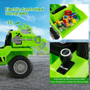 Children's Ride-On Dump Truck with Bluetooth Music, LED Lights, and Smooth Start