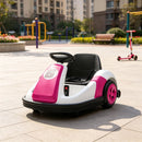 Pink Electric Go-Kart Bumper Car for Girls Ages 3 to 6