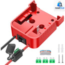Milwaukee M18 Battery Adapter for 18V Power Wheel Conversion with 30A Fuse Switch