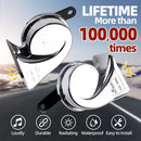 Set of 2 High-Volume 12V Dual Tone Waterproof Electric Snail Horns