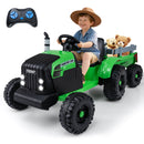 Kids' 24V Electric Tractor with Removable Trailer, Remote Control, and Music