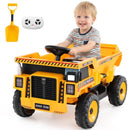 24V Remote-Controlled Construction Truck with Dump Bed for Kids Aged 3-8