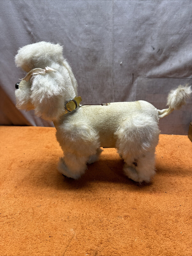 Vintage 1960s Battery Operated Walking Poodle Dog Toy from Japan
