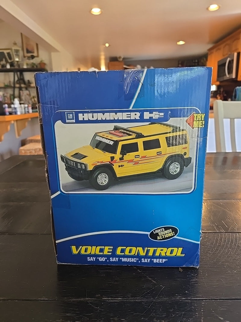 Yellow 2004 Hummer H2 Road Ripper Toy with Voice, Lights, and Horns - Fully Functional
