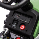 24V Battery-Powered Ride-On Tractor with Trailer, Remote Control, LED Lighting, and MP3 Player
