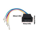 Set of 2 5-Wire Automotive Power Window Switches 41x26x21mm 12V/24V 20A with LED Indicator