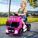 6V Battery-Powered Kids Electric Ride-On Truck with LED Lights
