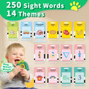 Aullsaty Interactive Bilingual Flash Cards for 250 Sight Words in English and Spanish